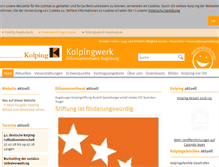 Tablet Screenshot of kolpingwerk-augsburg.de